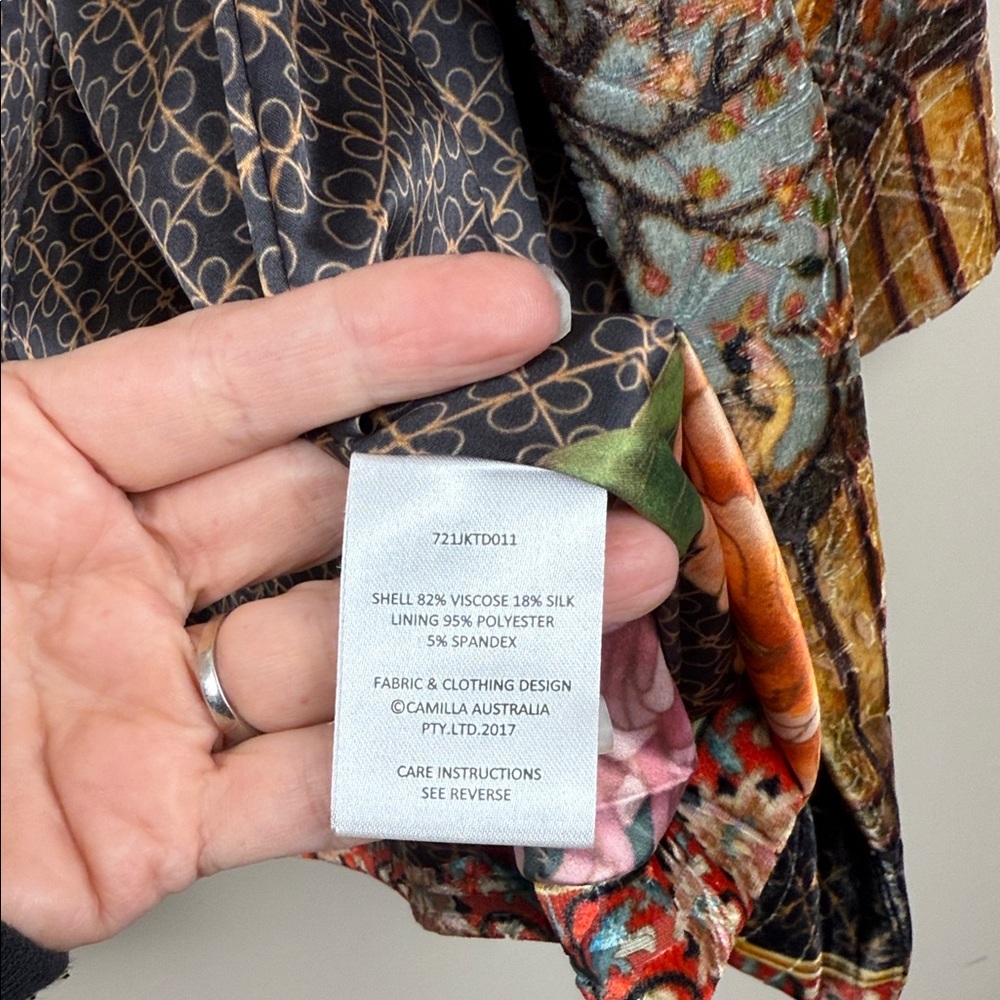 Camilla Australia Multicolor Patterned Jacket medium - Picture 10 of 12